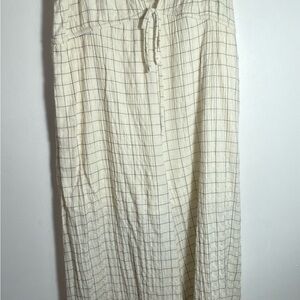 Urban Outfitters Cream Grid Maxi Skirt